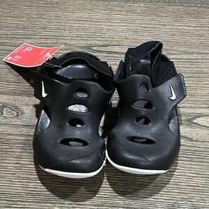 NWT Nike Sunray Protect 3 Toddler Sandals Black White Noir Size 9C DH9465-001